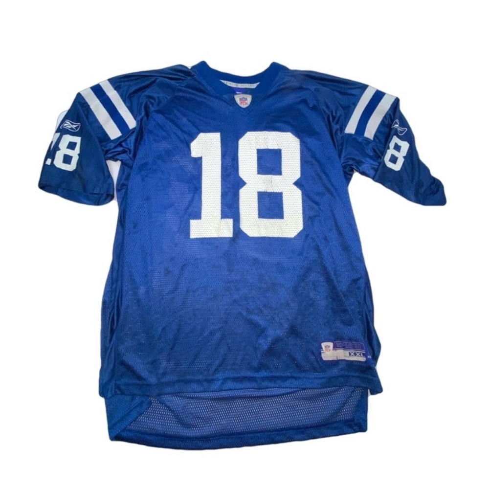 Vintage Peyton Manning Indianapolis Cults #18 Reebok NFL Jersey xxl